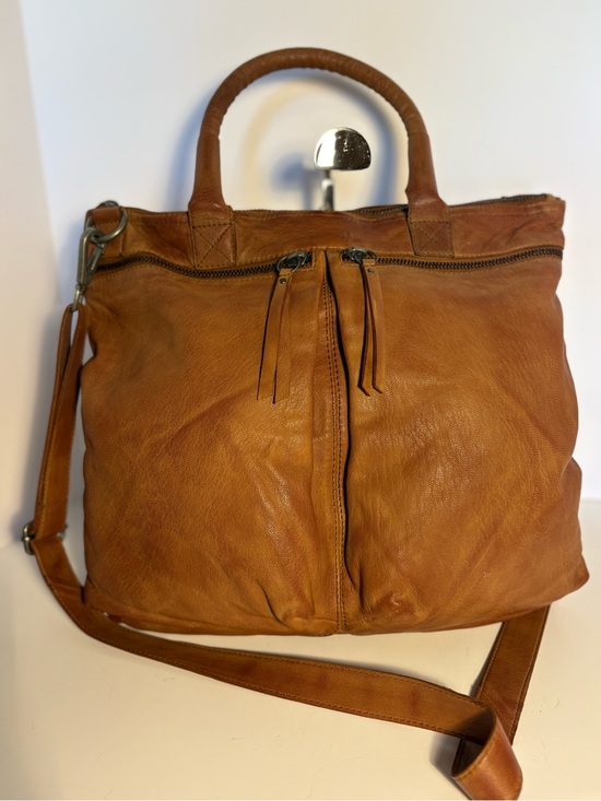 Carbon2Cobalt Handbags - Everyday Leather Shoulder Bag in Tan